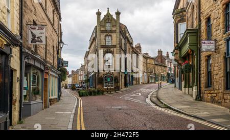 Alnwick Town Center, Northumberland, Großbritannien Stockfoto