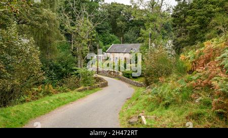 Northumberland Stone Cottage Bauernhaus Stockfoto