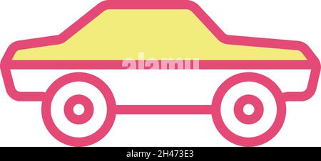 Autotransport, Illustration, Vektor, auf weißem Hintergrund. Stock Vektor