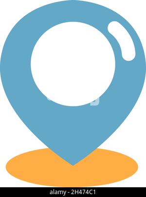 Sommer-Ortsnadel, Illustration, Vektor, auf weißem Hintergrund. Stock Vektor