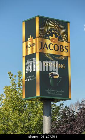 Jacobs Krönung, Kaffeeröstung, Jacobs Douwe Egberts (JDE), Chris-Guefroy-Allee, Neukölln, Berlin, Deutschland Stockfoto