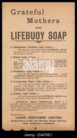 Werbung für Lifebuoy Soap Stockfoto