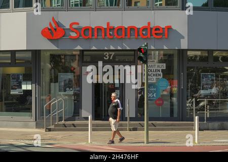 Santander Bank Filiale, Nürnberger Straße, Charlottenburg, Berlin, Deutschland Stockfoto