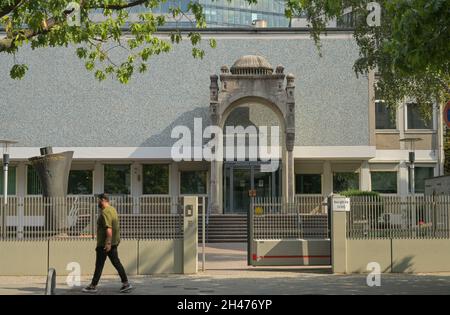 Cafe Reinhard, Hotel Bristol, Fasanenstraße, Kurfürstendamm, Charlottenburg, Berlin, Deutschland Stockfoto