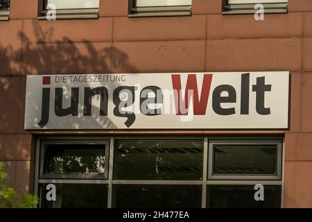 Verlag und Redaktion Zeitung 'Junge Welt', Weydingerstraße, Mitte, Berlin, Deutschland Stockfoto