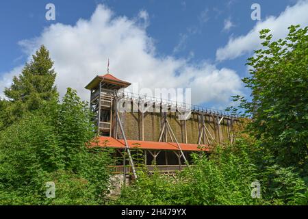 Sole- und Gradierwerk, Bad Sooden-Allendorf, Hessen, Deutschland Stockfoto