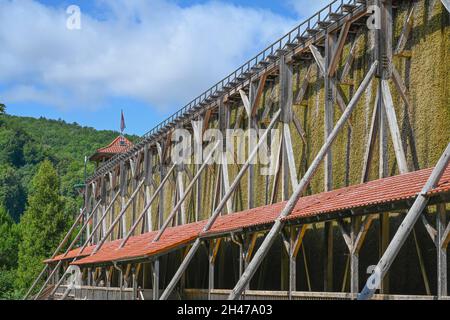 Sole- und Gradierwerk, Bad Sooden-Allendorf, Hessen, Deutschland Stockfoto
