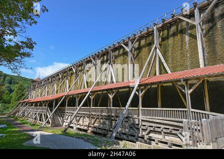 Sole- und Gradierwerk, Bad Sooden-Allendorf, Hessen, Deutschland Stockfoto