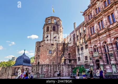 Schloß, Heidelberg, Baden-Württemberg, Deutschland Stockfoto