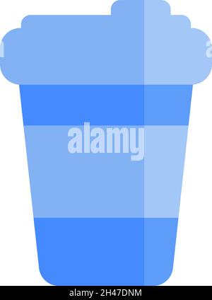 City Kaffee in Tasse zu gehen, Illustration, Vektor, auf einem weißen Hintergrund. Stock Vektor