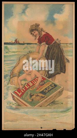 Werbung für Lifebuoy Soap Stockfoto