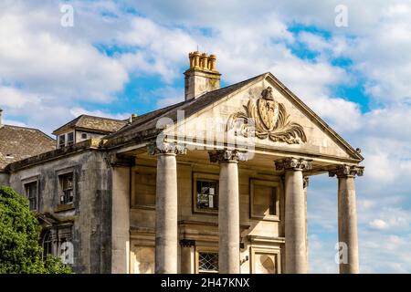 Außenansicht des Beckenham Place Mansion im georgianischen Stil, Beckenham Place Park, London, Großbritannien Stockfoto