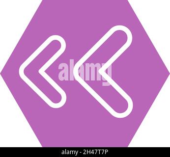 Vorheriger Titel, Illustration, Vektor, auf weißem Hintergrund. Stock Vektor