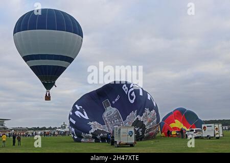 Heißluftballons bei der York Balloon Fiesta 2021 Stockfoto