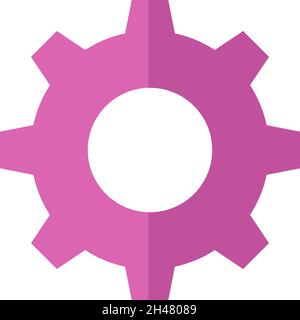 Science Gear, Illustration, Vektor, auf weißem Hintergrund. Stock Vektor