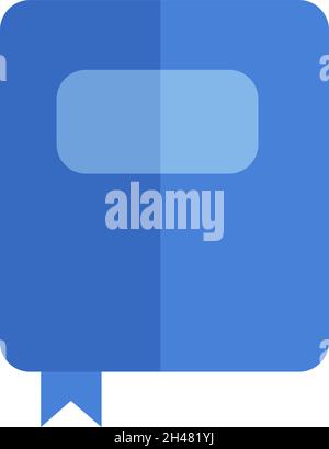 Schulbuch, Illustration, Vektor, auf weißem Hintergrund. Stock Vektor