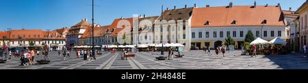 Die Stadt Sibiu in Rumänien Stockfoto