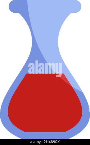 Weingüter-Dekanter, Illustration, Vektor, auf weißem Hintergrund. Stock Vektor