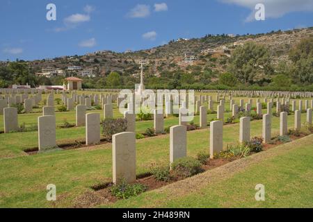 Britischer Soldatenfriedhof Souda Bay War Cemetery, Souda, Kreta, Griechenland Stockfoto