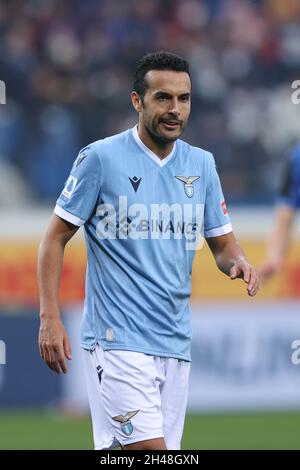 Pedro (SS Lazio) während des Spiels Atalanta BC gegen SS Lazio, italienische Fußballserie A in Bergamo, Italien, Oktober 30 2021 Stockfoto