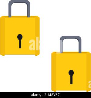 Gelbes Schloss, Illustration, Vektor auf weißem Hintergrund. Stock Vektor