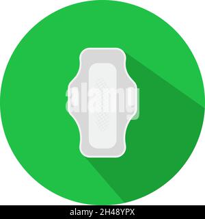 Sanitär-Pads, Illustration, Vektor auf weißem Hintergrund. Stock Vektor