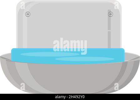 Seifenhalter, Illustration, Vektor auf weißem Hintergrund. Stock Vektor