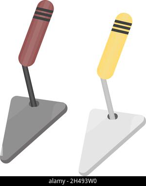 Gartenkelle, Illustration, Vektor auf weißem Hintergrund. Stock Vektor