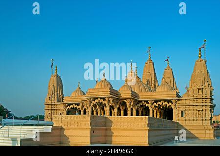 01 03 2009 Swaminarayan Temple BAPS Shri Swaminarayan Mandir Aksharvadi Aksharvadi Marg Bhavnagar Gujarat Indien Stockfoto