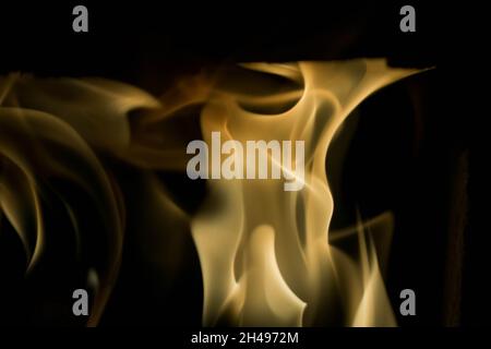 Brennendes Feuer Stockfoto