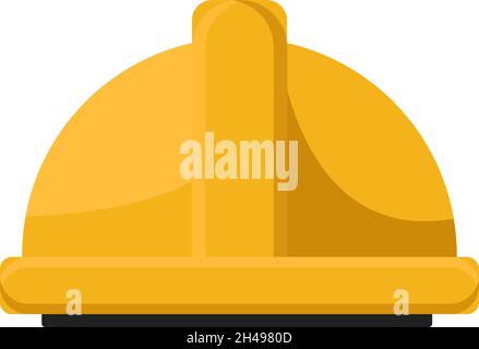 Gelber Arbeitshelm, Illustration, Vektor auf weißem Hintergrund. Stock Vektor