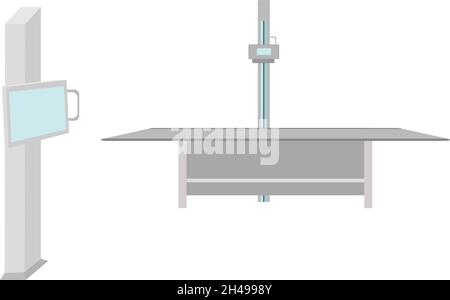 Röntgengerät, Illustration, Vektor auf weißem Hintergrund. Stock Vektor