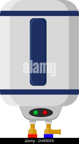 Wassergeysir, Illustration, Vektor auf weißem Hintergrund. Stock Vektor