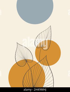 Exotische Blumen Illustration. Designelemente. Schwarz und Weiß. Botanische Vintage-Illustration. Stockfoto