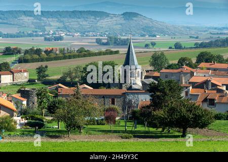 Mareughol in der Ebene von Lembronnais, Departement Puy de Dome, Auvergne Rhone Alpes, Frankreich Stockfoto