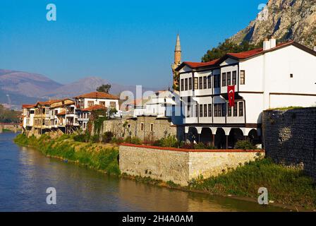 Türkei. Schwarzmeerregion. Stadt Amasya. Stockfoto