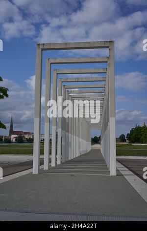 Schwerin, Deutschland - 20. Juli 2021 - das Kloster im Bauhaus-Stil Stockfoto