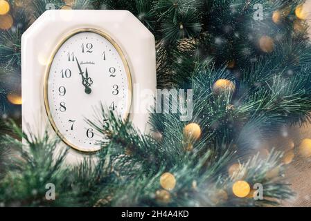 Neujahr vor Mitternacht. Stockfoto