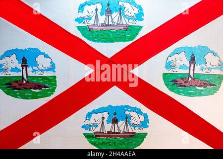 Irish Lights Flagge, Mizen Head Signal Station, County Cork, Irland Stockfoto