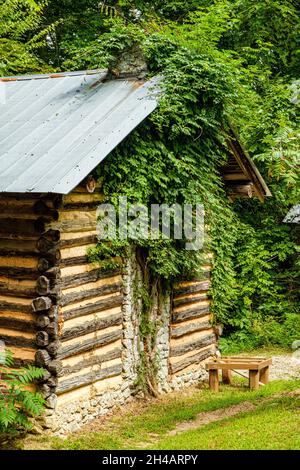 Blacksmith Shop, The Foxfire Museum & Heritage Centre, Mountain City, Georgia Stockfoto