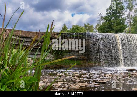 Jägala juga Wasserfall in Estland Stockfoto