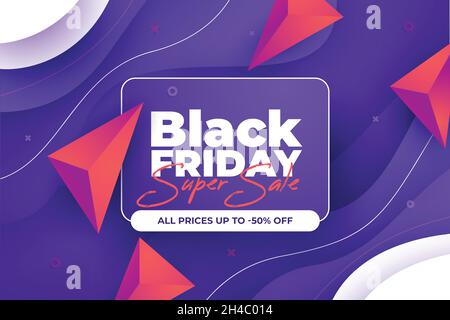 Super Verkauf Gradient schwarz freitag Vektor Design Illustration Stock Vektor