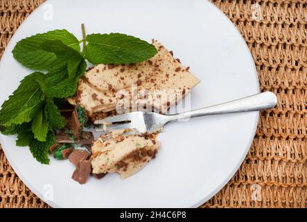 Traditionelles südafrikanisches, knusprig-herb-Dessert mit Pfefferminze Stockfoto