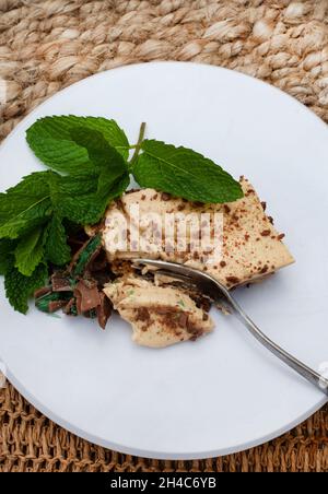 Traditionelles südafrikanisches, knusprig-herb-Dessert mit Pfefferminze Stockfoto