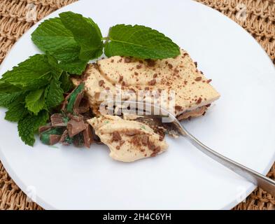 Traditionelles südafrikanisches, knusprig-herb-Dessert mit Pfefferminze Stockfoto