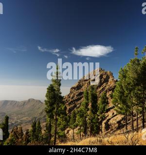 Gran Canaria, zentraler montainous Teil der Insel, Las Cumbres, dh die Summits Stockfoto