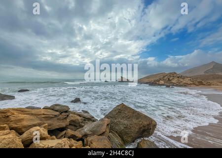 Kund Malir Beach, Makran Küstenstraße Balochistan, Pakistan. Selektiver Fokus Stockfoto