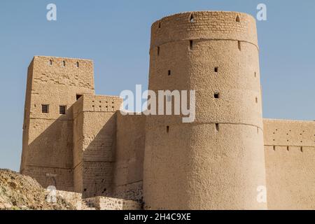 Mauern von Bahla Fort, Oman Stockfoto