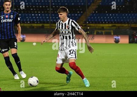 Pisa, Italien. November 2021. Fabio Maistro (Ascoli) während AC Pisa vs Ascoli Calcio, Italienische Fußballmeisterschaft Liga BKT in Pisa, Italien, November 01 2021 Kredit: Unabhängige Fotoagentur/Alamy Live News Stockfoto