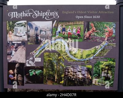 Mother Shiptons Cave Stockfoto